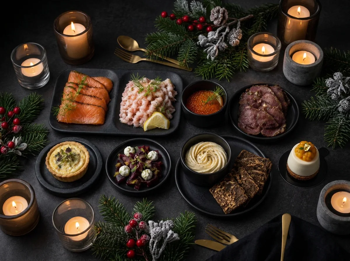 Nordic Indulgence for Two in a dark presentation box with gold SP branding