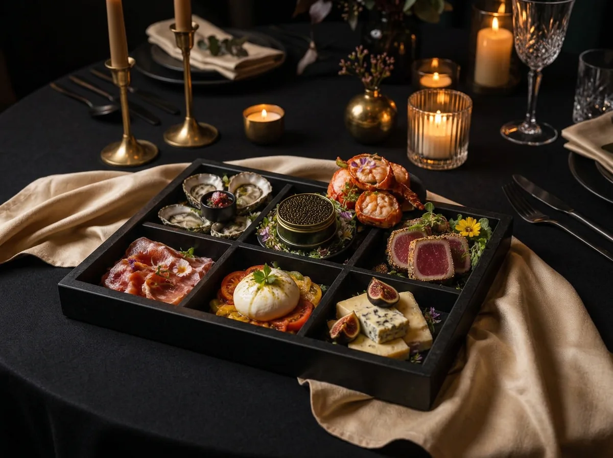 Signature Gourmet for Two in a matte-black SP Experiences presentation box