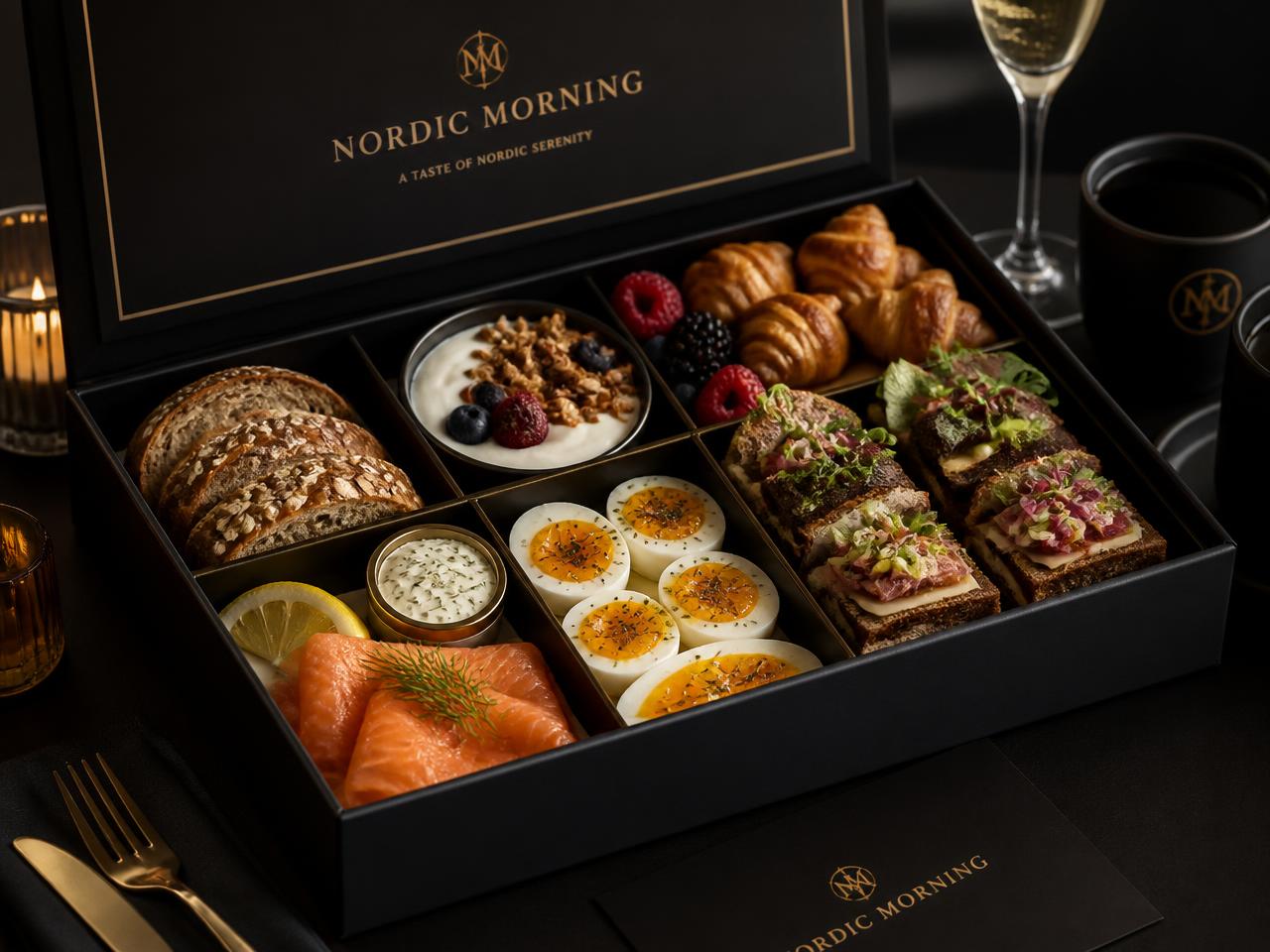 Nordic Brunch Platter in the SP Experiences presentation box