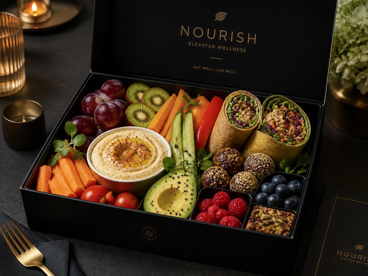 Wellness & Healthy Platter in the SP Experiences presentation box